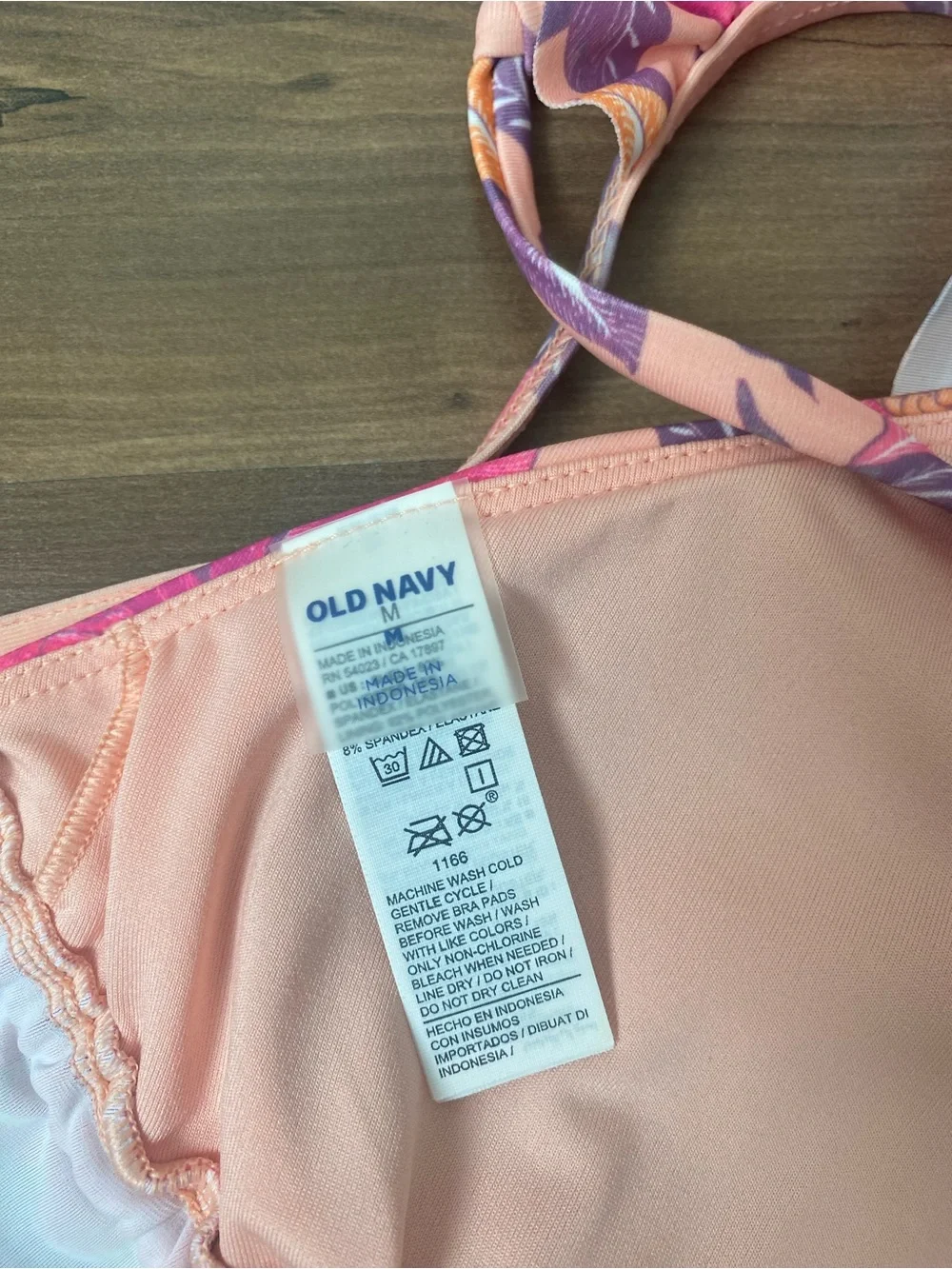 Pink Floral Tie-Side Bikini